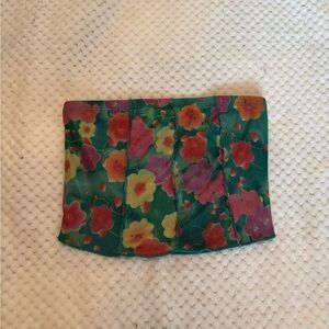 Floral Mesh Tube Top